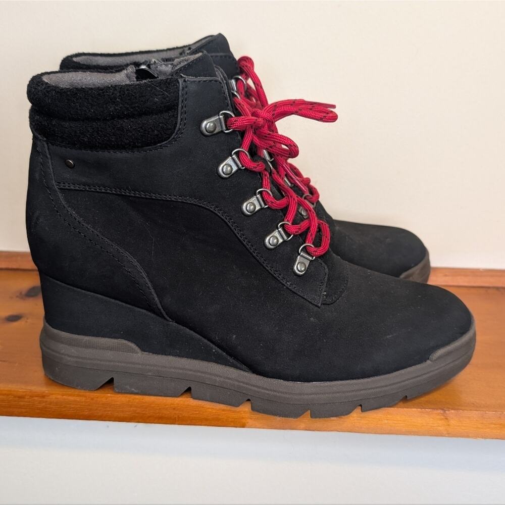 Dr. Scholl’s Madi Sustainable Comfort Wedge Hiker Boots – Black – Size 10 M